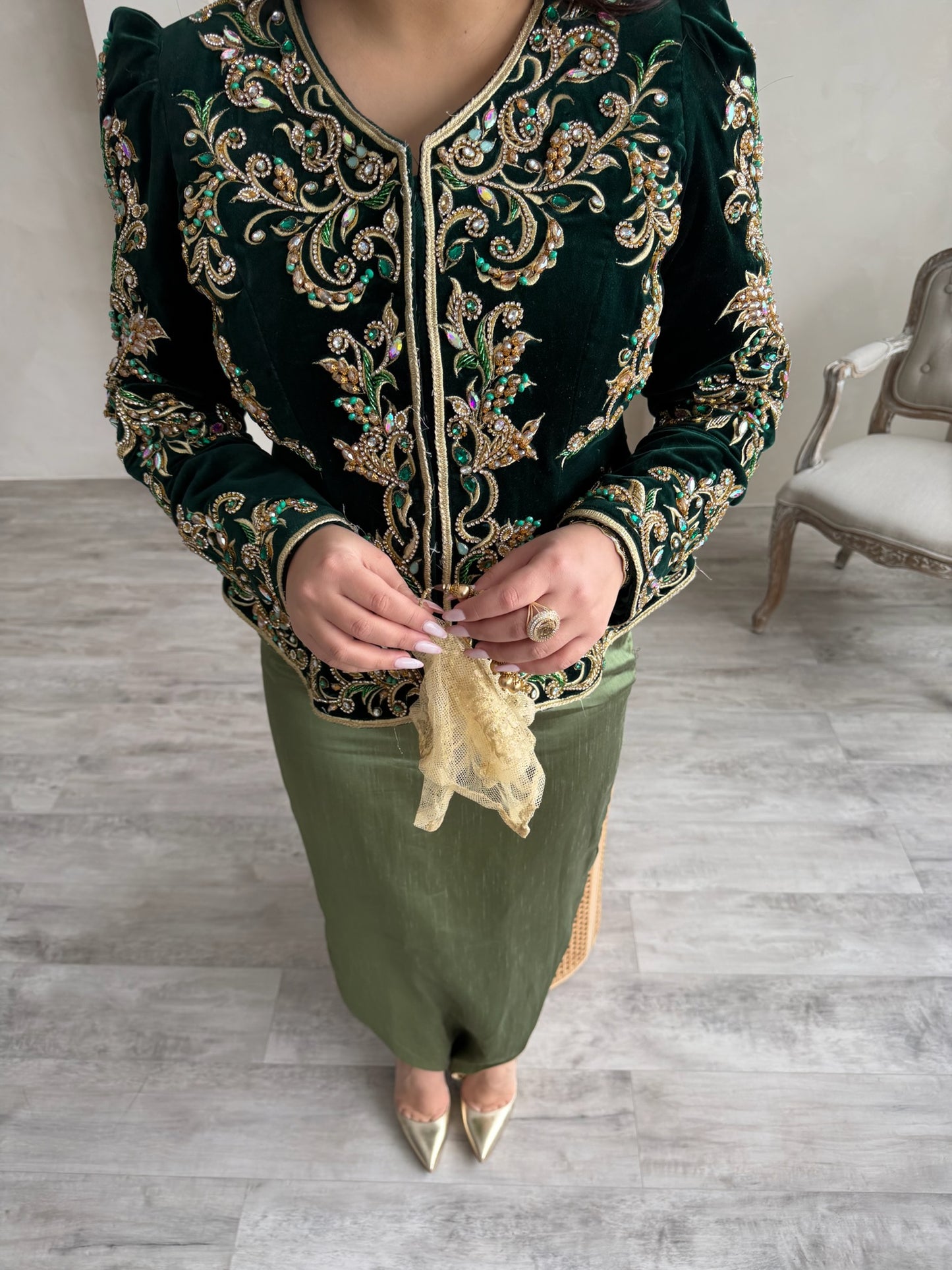 KARAKOU VERT PERLÉ