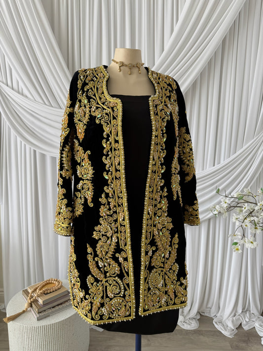 JABADOR NOIR PERLÉ DORÉ