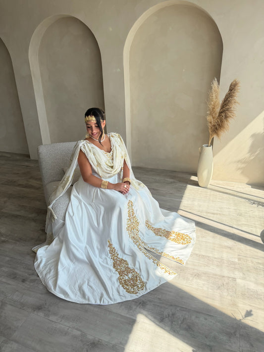 WHITE CHAOUIA DRESS